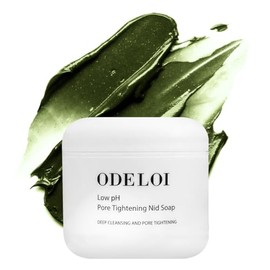 Korean Pore Cleanser, Low pH Sebum Balancing Face Wash & Daily Facial Soap with Mugwort and Tea Tree, for Oily and Sensitive Skin, 4.23 oz