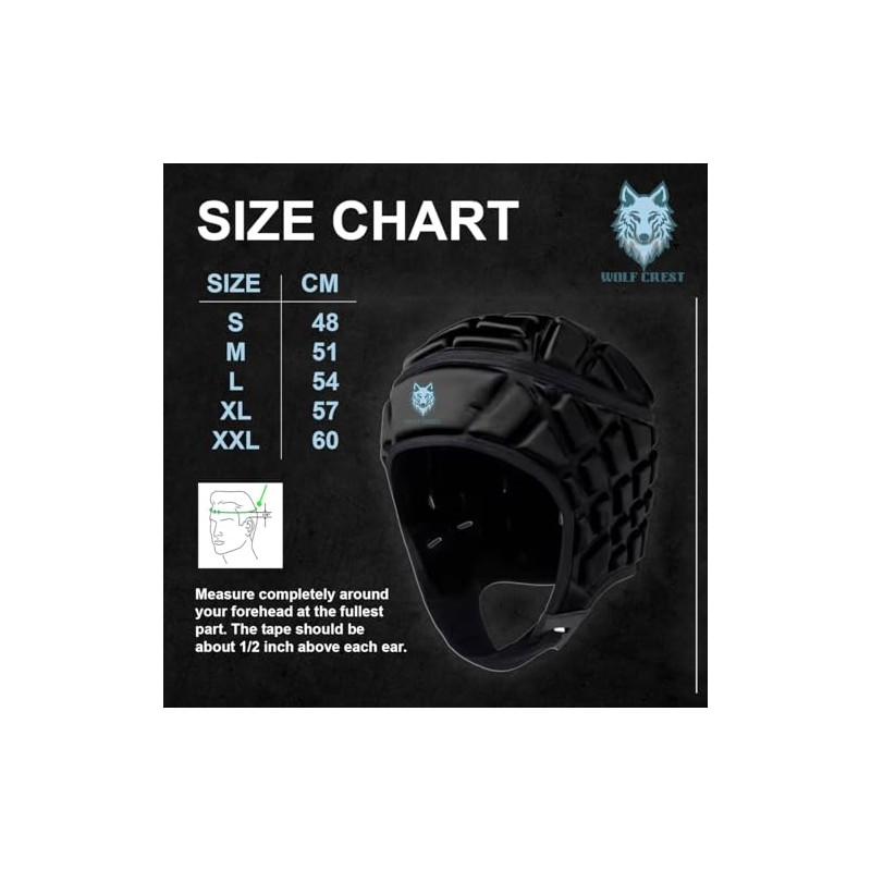 Rugby Headguard, Scrum Cap Protective Headgear, Padded head Gear/Helmet For
