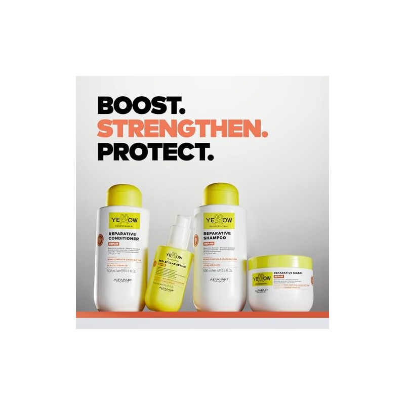 Yellow Professional Shampoo Reparador, con Bond Complex y Manteca de