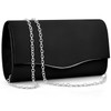 TINDTOP Clutch Purses for Women, Formal Evening Bags Suede Shoulder