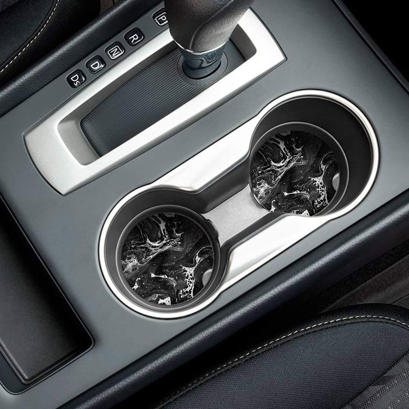 Britimes Absorbent Car Coasters 2 Pack for Cup Holders, 2.56"