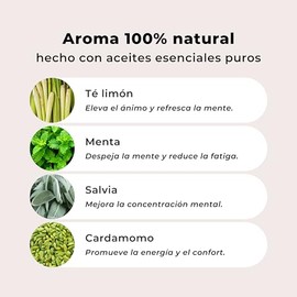 PRAHYAM Roll On Aceites Esenciales de Aromaterapia para Migraine Relief Relax Mind - 5 ml - Con Esencias Florales de Bach - Aroma 100% Natural y Calid