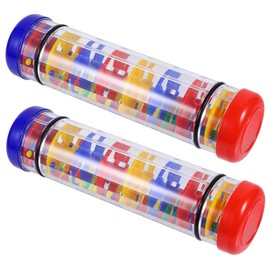 Kisangel 2pcs Rain Stick for Musical Educational Instrument Sensory Development and Cognitive Learning Smooth Design Experience for Boy Girl