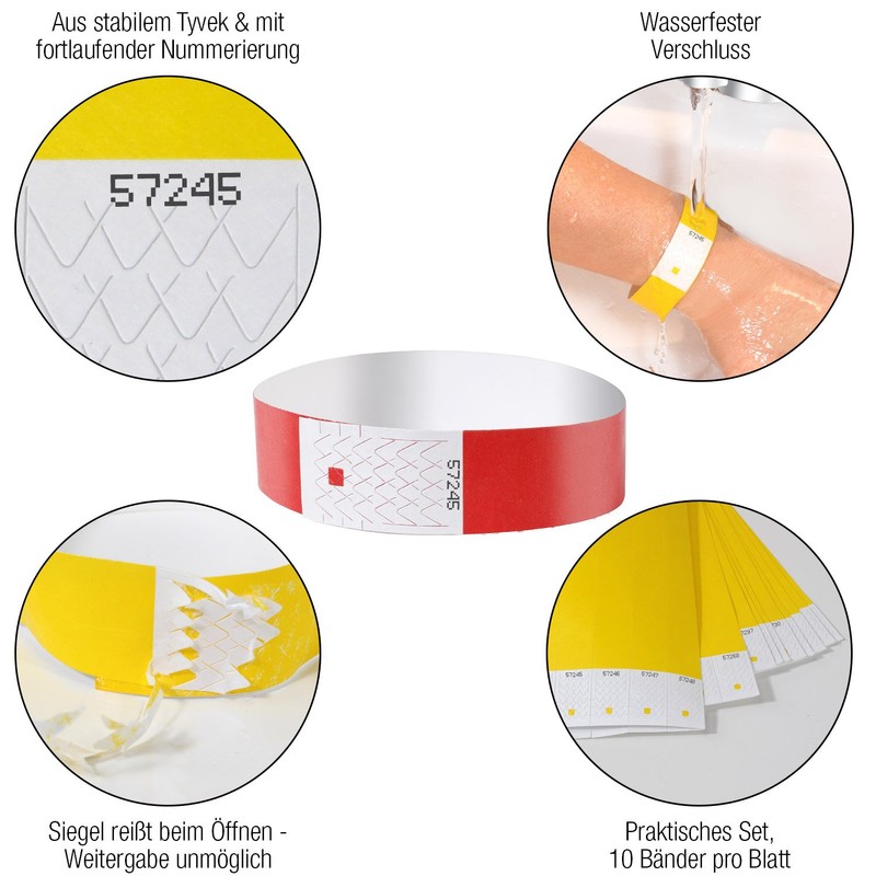 Amazy Entry Wristband, red