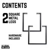 PIPE DECOR Coffee Table Legs 12 Inch - Metal Legs