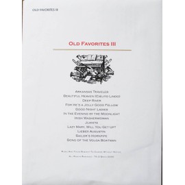 Old Favorites III Music Pack for TK O'Briens Lap Harp