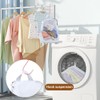 3pcs Hanging Laundry Bags with S Hooks, Washing Machine Mesh