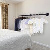 WEBI Clothing Rack Wall Mount,65" Industrial Pipe Clothes Rack for