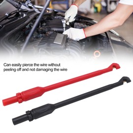 2PCS J.30016 Piercing Probe Multimeter Test Hook with 4mm Connector Automotive Test Probe Insulation Car Repair Test Needle