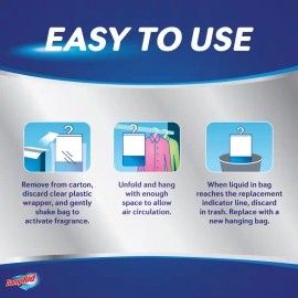 DampRid 15.4 Oz. Hanging Bag Moisture Absorber Pure Linen Scent (12-Pack)