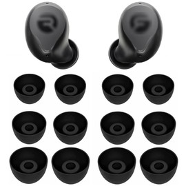 Replacement Earbuds Tips Silicone Ear Tips for Ray-con Everyday Earbuds, Earphones Eartips S/M/L 3 Size 6 Pairs,Black 532