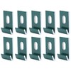 10Pcs Base Clips, Greenhouse Attaches Aluminium Fixings Hooks for Greenhouse