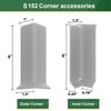 GAMZAU Baseboard Corner Blocks 6inch Height, Self Adhesive 3 Inside