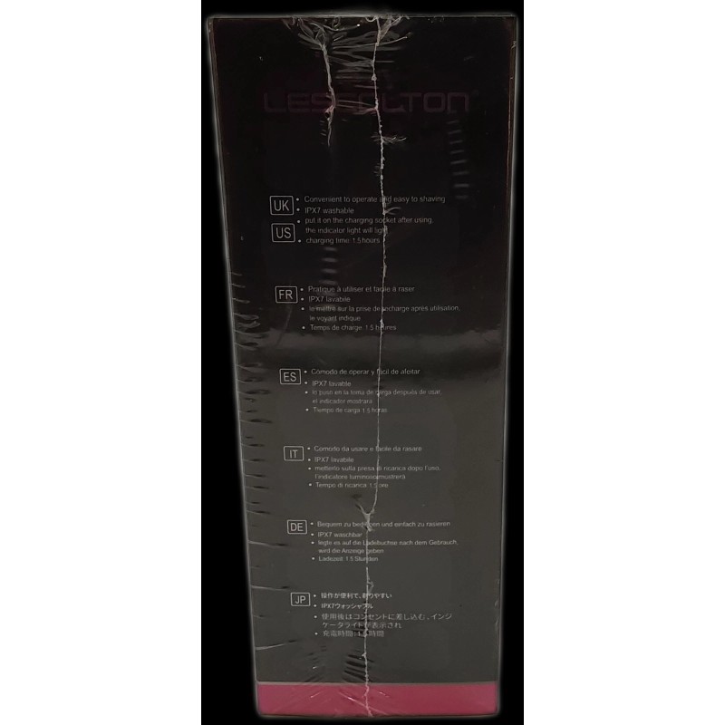 LESCOLTON LS-H1066 Professional Foil Electric Cordless Shaver Wet/Dry Black