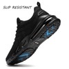 LARNMERN Wide Width Mens Non Slip Shoes Walking Water Resistant
