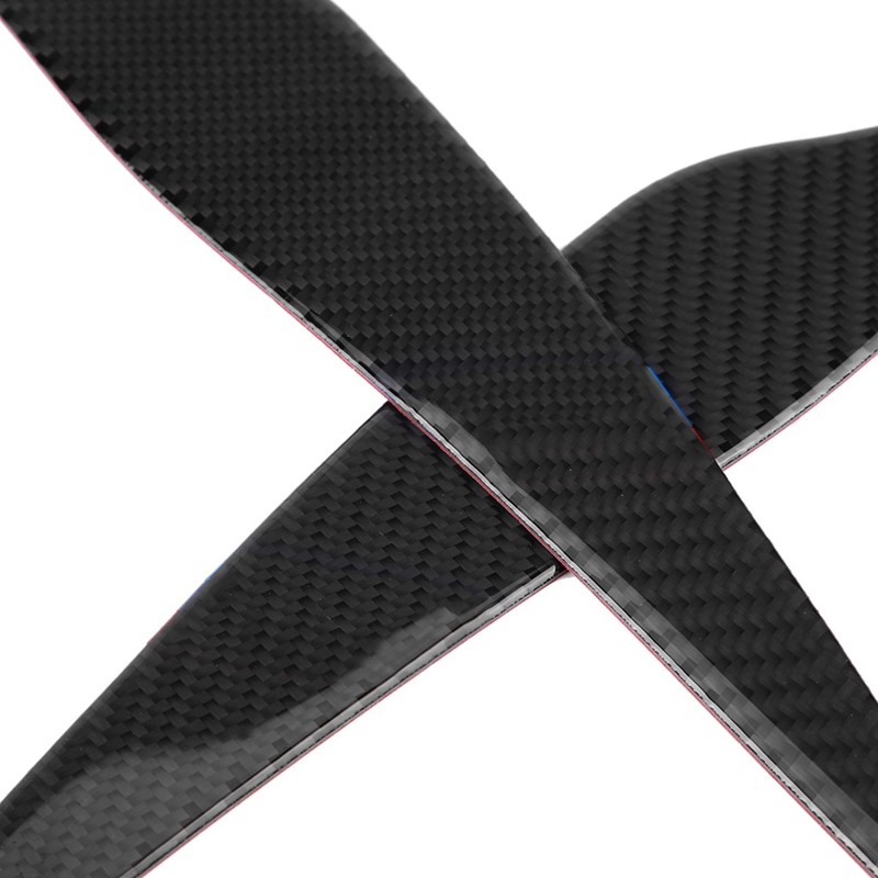 Pair Carbon Fiber Headlight Eyebrow Eyelid Cover for 3 Series