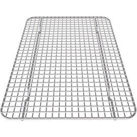 Hamilton Housewares Stainless Steel Cooling Rack - Heavy Duty and Oven Safe, Good for Cooling, Baking and Roasting - Perfect for Cookies, Cakes & More - Fits Perfectly in Quarter Sheet Pan(8.5" x 12")