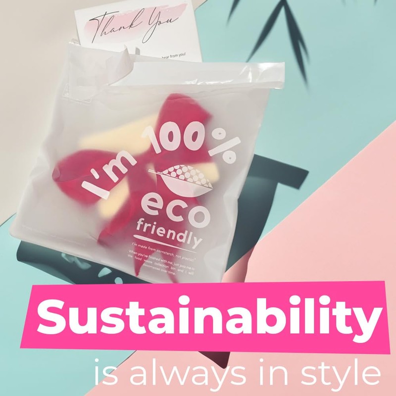 Simplelifeco UK 7 x 7” Compostable Poly Bags for Clothes