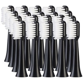 newgen medicals Zubehör zu Zahnbürste: 20er-Set Aufsteckbürsten für Akku-Schallzahnbürste SZB-300, hart (Elektrische Zahnbürste)