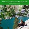 HEKIWAY 49FT Solar Drip Irrigation System, Auto Watering Kit for