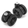 Domiella 2 Pack Luggage Replacement Wheels, Universal Suitcase Swivel Caster