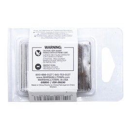 MARSHALLTOWN Razor Blades, 50 Blades in Pack, for Removing Old Paint and Adhesive, GSB50