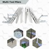 Multitool with Pocket Knife, 25-in-1 Stainless Steel Pliers and Screwdriver,