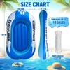 EXPAWLORER Inflatable Dog Pool Float Raft with Handle & Rope