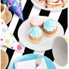 MUNILAIL 3 Pcs Stripe Table Runner Plastic 14 x 108