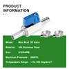 TAISHER 1PCS 304 Stainless Steel 5/16" Mini Ball Valve Shut
