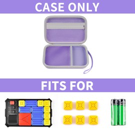 casmilee Case Compatible with Giiker Super Slide Brain Games, Brain Teaser Puzzles Organizer Storage Bag, Flow Slider Puzzle Game Holder (Purple)