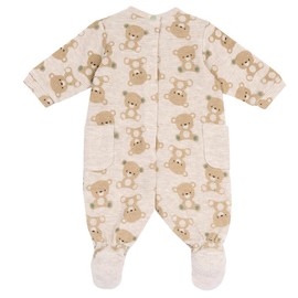 Tutina Bimbo 0-24 in Morbido Cotone con Comoda Apertura a Patello FW25 253