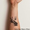 'Robot Reaching Out' Temporary Tattoo - Water Resistant, Skin-Safe, Non-Toxic