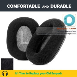 HTINDUSTRY Replacement Ear Pads Compatible with House of Marley Legend ANC Soft Fabric and High Density Foam Earpads