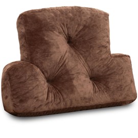 1 MIDDLE ONE Back Pillow for Chair, Memory Foam Lumbar Pillow for Back Support, Back Rest Cushion for Office, Sofa, Couch Sitting, Recliner, Bed and Lower Back Pain (Coffee)