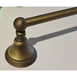 California Faucets 47-24-ABF  24" Wall Mount Towel Bar Antique Brass Flat