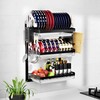 Virgorack 3 Tier Large Wall Mounted Dish Drainer, Stainless Steel