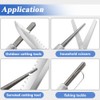 Wolfride 2Pcs Serrated Knife Sharpener, Retractable Diamond Sharpening Rod Multifunctional