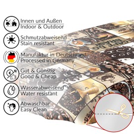 Anro Oilcloth Wax Tablecloth, Washable