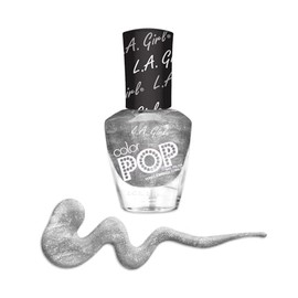 L.A. Girl Color Pop Nail Polish, Silver Streak GNL839