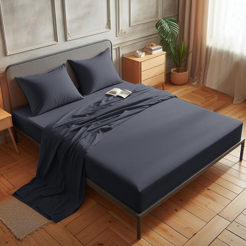 Aspire Homeware King Size Fitted Sheets - 25 cm Deep
