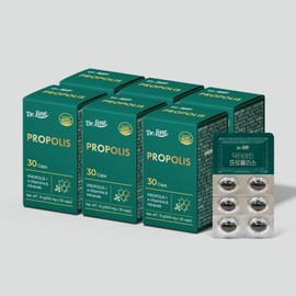 Dr. Line Propolis Antioxidant Zinc Pantothenic Acid Vitamin D 30 Capsules 6 / 닥터라인 프로폴리스 항산화 아연 판토텐산 비타민 D 30캡슐 6개