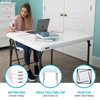 Lifetime 80783 37-Inch Commercial Grade Square Folding Card Table, White