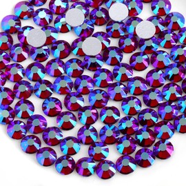 Flat Back Crystal Rhinestones,Dark Siam AB, SS16, 1440pcs
