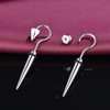 Yumilok Studs Earrings for Women Men Stainless Steel hook Piercing