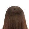18" Brown 100% Human Hair Training Head