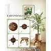 Short Plant Stand Indoor Outdoor 2 Pack, Solid Wood Plant