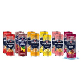 San Pellegrino Sparkling Fruit Beverages Variety Sampler Pack (12 Count, Variety 2)