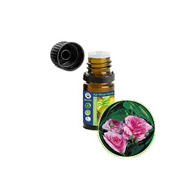5ml (1/6oz) Rose Otto - Rose Petal Essential Oil (Bulgarian Damascus Rosa Damascena) - Pure, Undiluted, Uncut, Steam-distilled, Solidifies
