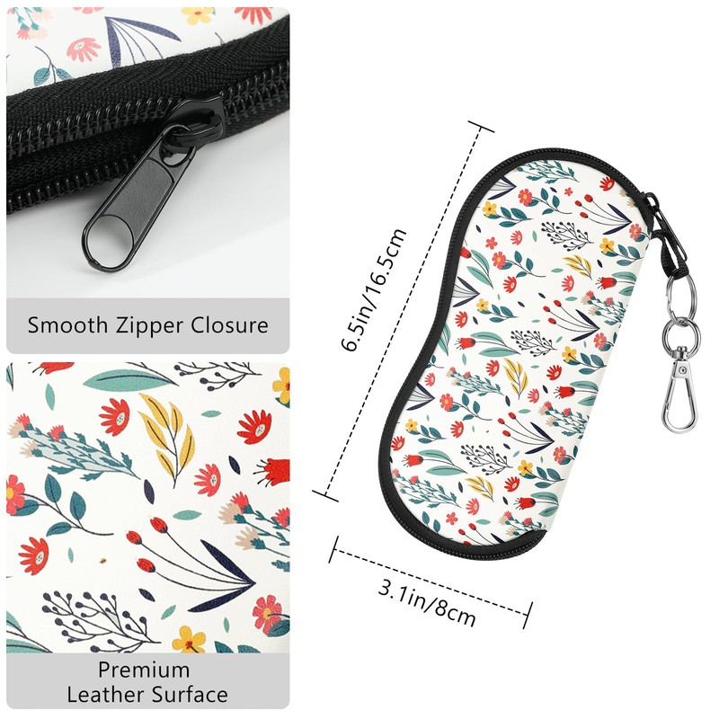 MoKo Glasses Case - [Ultra Lightweight] Woven Sunglasses Bag with
